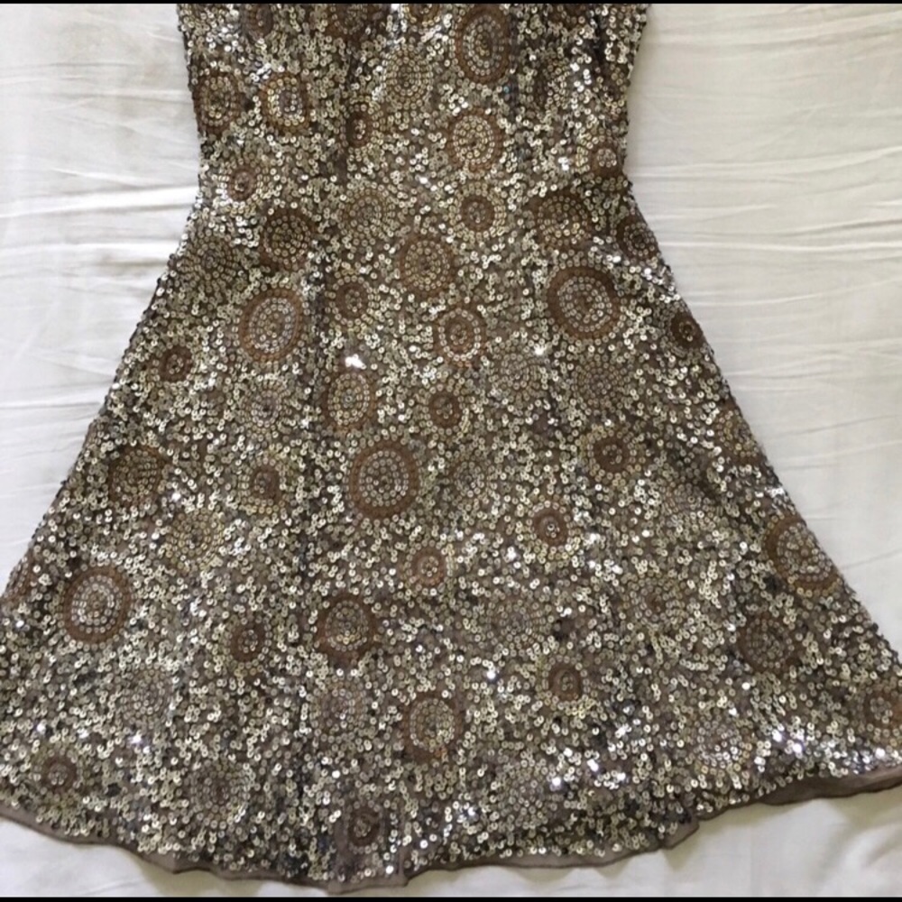 Camille La vie Gold and silver sequin dress - Picture 3 of 3
